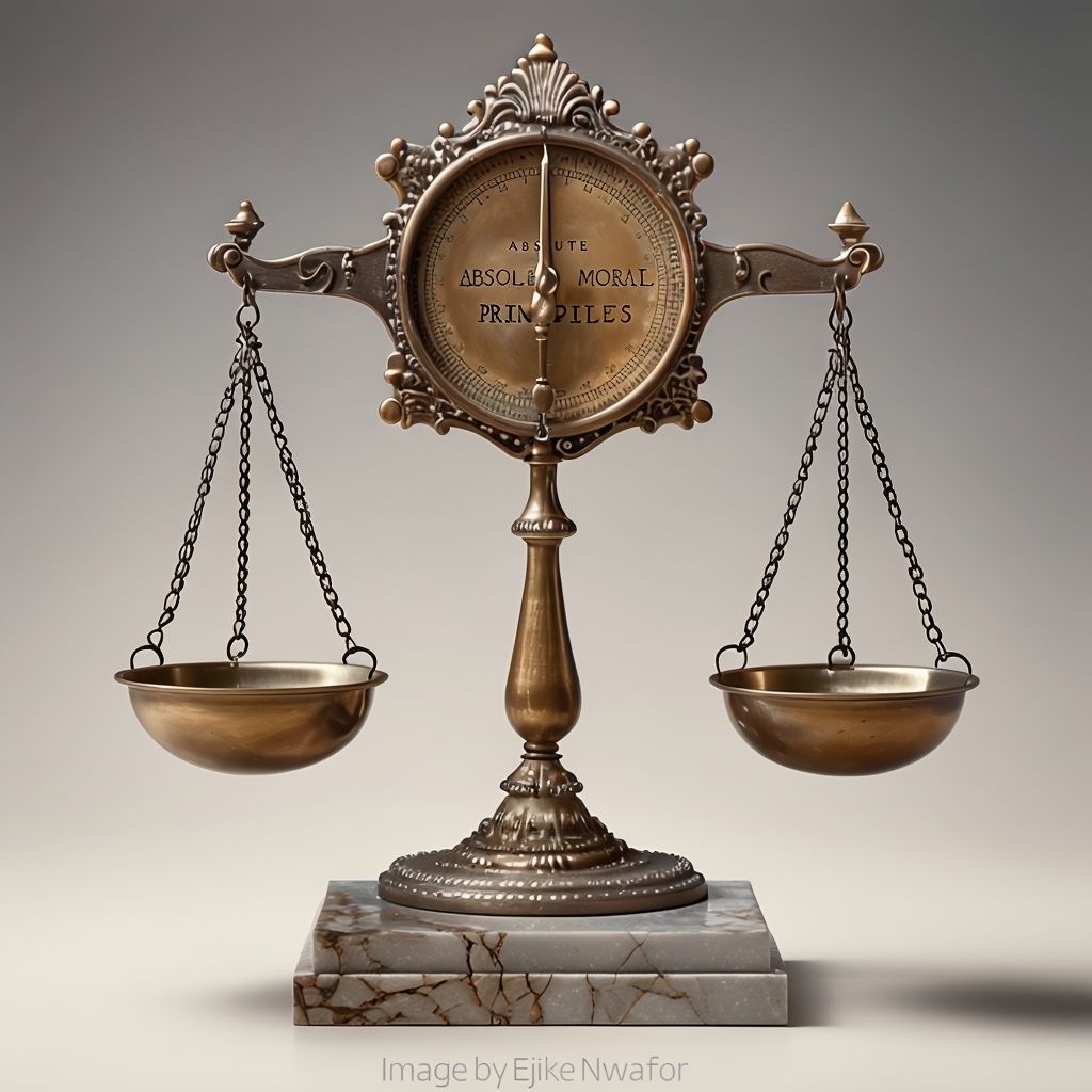 Image of Balance scale depicting the purpose of Ethics and Professionalism